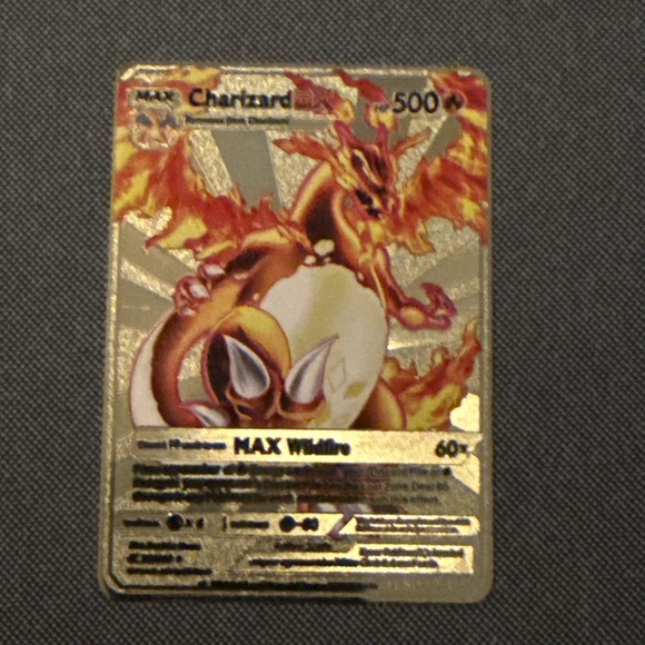 Pokemon Gold Metal Charizard Cards (3) - Picture 7 of 14